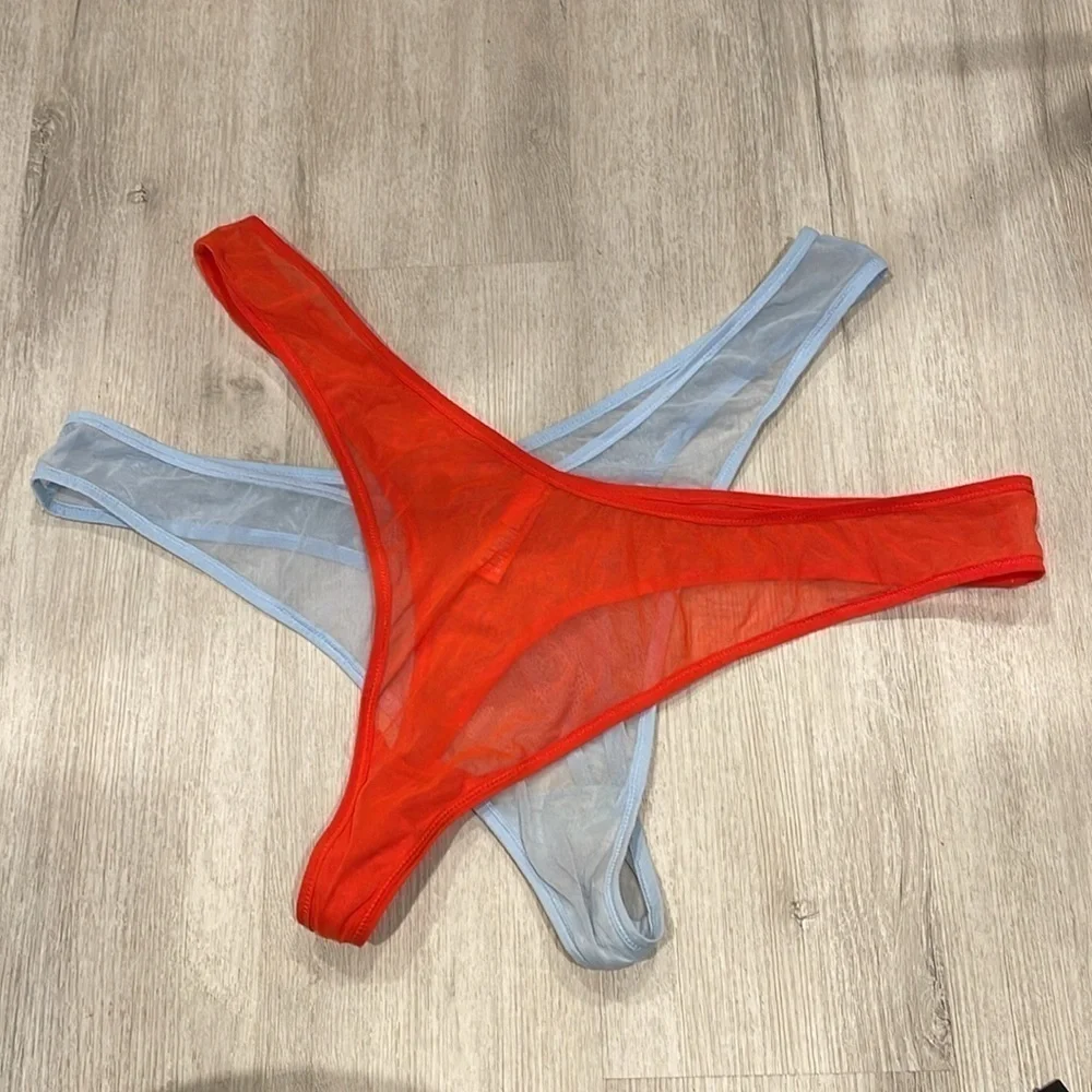 NWOT SKIMS 2PC ULTRA FINE MESH THONGs SIZE 3X